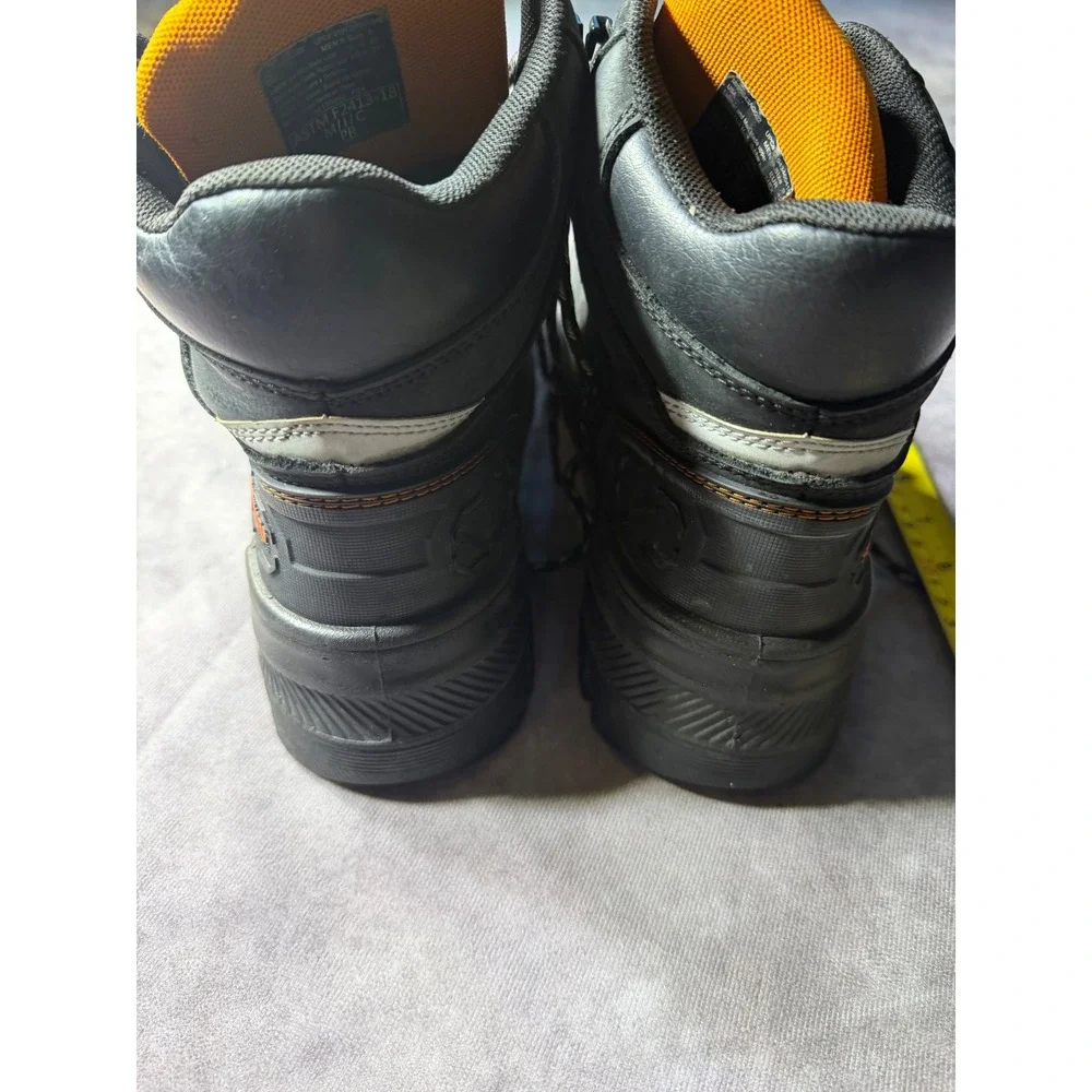 Herman Survivors Mens Size 9 Black Waterproof Steel Toe Work Boots ASTM F2413-18